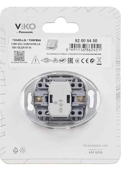 Novella Trenda Füme Mekanizma+Düğme Kapak Çabuk Bağlantı Işık Komütatör fiyatları