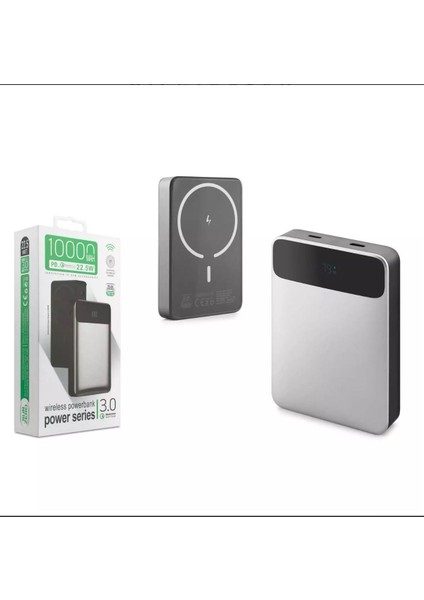 PR110 10.000 Mah Magsafe Kablosuz 22.5W Hızlı Powerbank