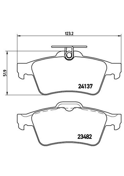 ARKA BALATA FOCUS 2 CMAX 2003 CONNECT 2002 LAGUNA 3 2007 OPEL VECTRA C 2002 SIGNUM 2003 CITROEN C5 2008 PEUGEOT P508 2010-2018 1647875980-4254.A8 3M512M008AC 440601689R 93192623
