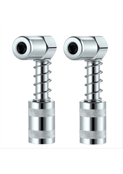 90 Derece Grease Kuplör Adaptörü 3 Çeneli Açı Döner Çiftlik Kamyonu Otomotivi Için Sağ Yan Aksesuar (2 Pc) (Yurt Dışından)