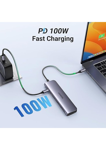 USB C To 4K HDMI 100W Pd 2xusb-A Sd Micro Sd Kart Okuyucu Dönüştürücü Çoklayıcı Hub modelleri