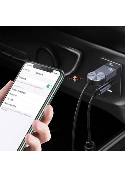 Araba Için Bluetooth Aux Alıcısı Wireless Araç Kiti (5148) fırsatları