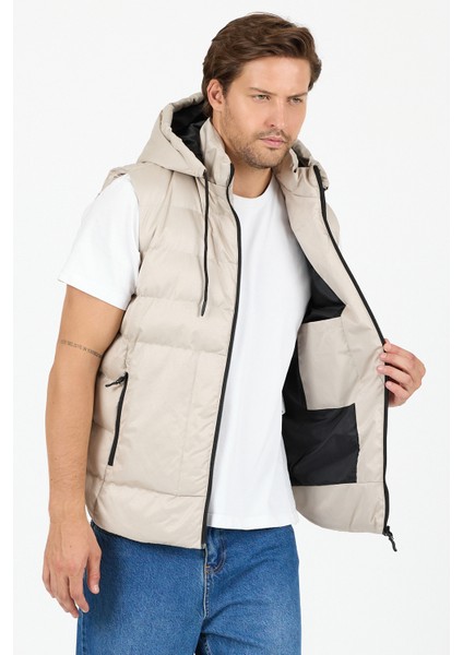 Çıkarılabilir Kapüşonlu Erkek Şişme Yelek Regular Fit / Normal Kesim - B8165 fiyatları