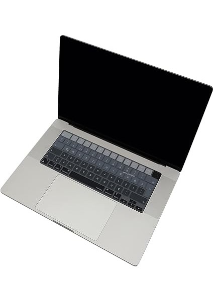 MacBook Klavye Koruyucu Türkçe Q Silikon Ombre Ince Kaymaz Yıkanabilir Air 13.6 Inç 15.3 Inç Pro 14 Inç 16 Inç M2 M3 M4 Uyumlu A3113 A3114 A3112 A3401 A3185 A3403 A3186 A2918 Siyah Gri indirimleri