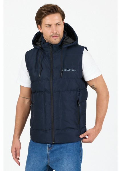 Çıkarılabilir Kapüşonlu Erkek Şişme Yelek Regular Fit / Normal Kesim - B8165