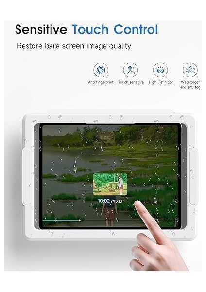 Duş iPad Tutucu, Su Geçirmez, 480° Dönebilir, Geri Çekilebilir Ayarlanabilir, 11 Inç'e Kadar Duvara Monte Edilebilir, Banyo Küveti Için Duş Tableti Tutucu, 2 Yapıştırıcı, Ipad, iPad Pro 11, fırsatları