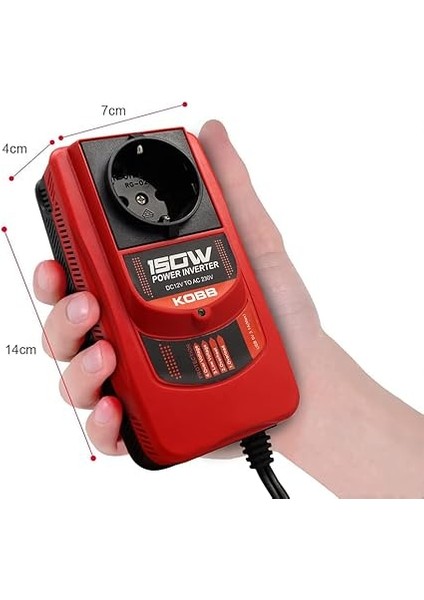 KBN150 12V/220V 150WATT Modifiye Sinüs Dönüştürücü Invertör modelleri