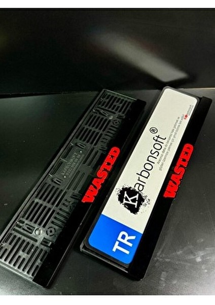 Wasted Yazılı Pleksi Araba Plakalığı BMC 100 Modeli İçin Dayanıklı Tasarım indirimleri