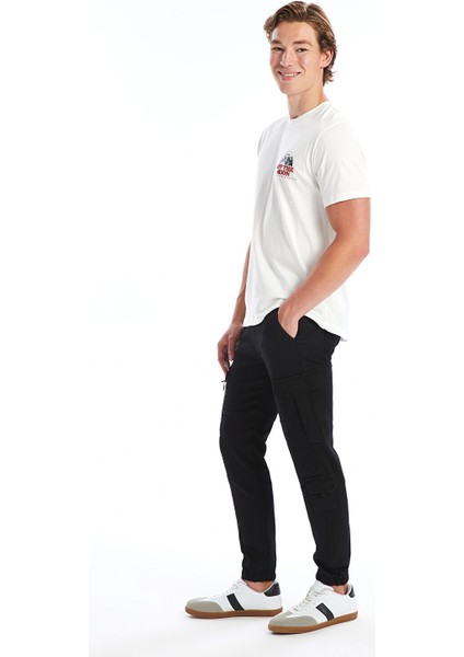 Yeni Sezon Slim Fit Gabardin Erkek Kargo Pantolon