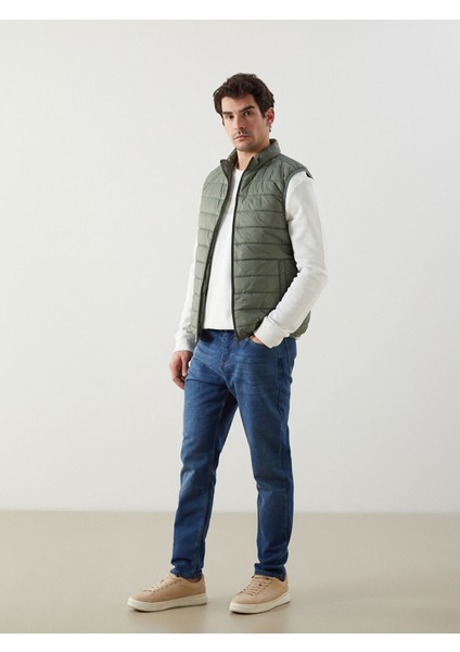 Yeni Sezon Standart Kalıp Dik Yaka Erkek Şişme Yelek fiyatları