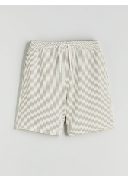 Yeni Sezon Standart Kalıp Çizgili Erkek Şort indirimleri