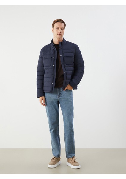 Yeni Sezon Standart Kalıp Dik Yaka Erkek Şişme Mont fiyatları