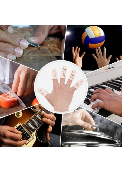 16PCS Silikon Parmak Koruyucular Nefes Alabilen Parmak Kapakları Parmak Uçları Kapakları Parmak Kolları Için Parmak Kolu Desteği (Yurt Dışından) fırsatları