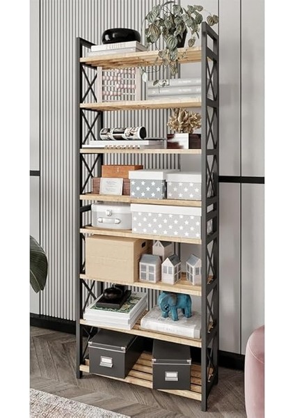 8 Katlı Çok Amaçlı Raf Ayakkabılık – 47X18X127 Cm, Mdf ve Plastik Malzeme, Kolay Kurulum Qr Kodlu, Modern ve Dekoratif Düzenleyici Dolap Ünitesi, Siyah indirimleri