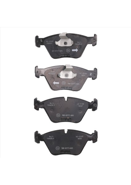 Bmw 5 Serisi E39 520 34116761280 Için Otomatik Fren Yasağı Sürtünme Padi Ön Kauçuk Bmw Aksesuarları Için (Yurt Dışından) modelleri