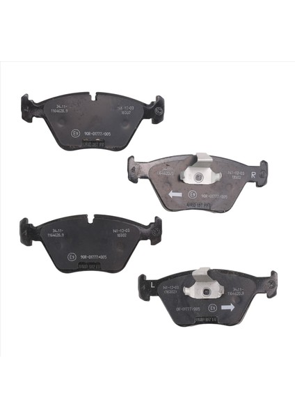 Bmw 5 Serisi E39 520 34116761280 Için Otomatik Fren Yasağı Sürtünme Padi Ön Kauçuk Bmw Aksesuarları Için (Yurt Dışından) fırsatları