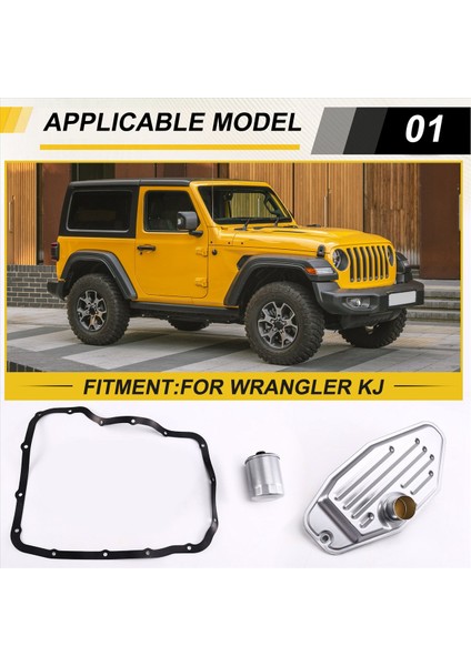 545RFE 68RFE 5015267AC 4800029AA Şanzıman Filtre Kiti Jeep Wrangler Kj Için Uygun (Yurt Dışından) fırsatları