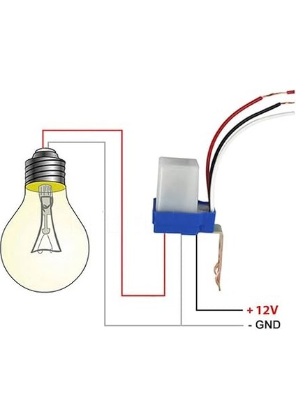 Fotosel Modül Dc 12V Sokak Bahçe Park Lambası Aydınlatma Işık Kontollü Röle Otomatik Kontrol Kartı Anahtar fiyatları