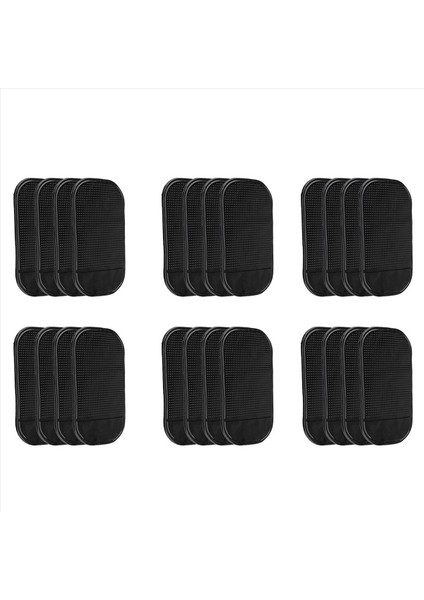 24 Adet Black Magic Sticky Pad Anti Slip Mat Araba Gösterge Tablosu Cep Telefonu (Yurt Dışından)