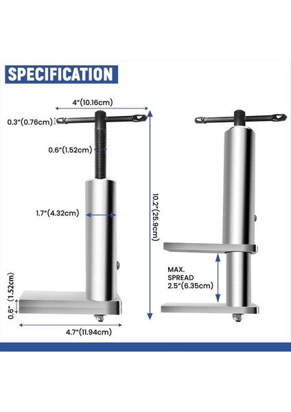 Evrensel Fren Kaliper Aracı Ağır Hizmet Tipi Fren Piston Piston Kompresör Aracı Gümüş (Yurt Dışından) fiyatları
