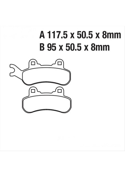 8pcs Motosiklet Ön Arka Fren Balataları Seti 715900380 715900379 Can-Am Maverick X3/max/sport/trail 2017-2024 715900386 (Yurt Dışından) indirimleri