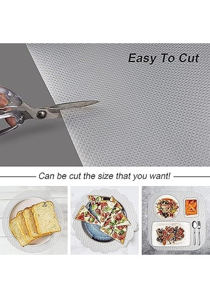 Eva Kaymaz Şeffaf Raf Örtüsü, Mutfak Dolap Çekmece Koruyucu Mat modelleri