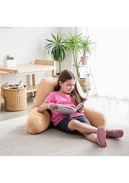 Okuma Yastığı, Yatak, Kanepe, Sandalye, Bel Desteği, Kol Dayanağı, Sırtlık, Minder, Kitap Okuma, Oyun, Tv Izleme, Dinlenme Için Rahat Yastık (75 x 50 Cm) (Camel) modelleri