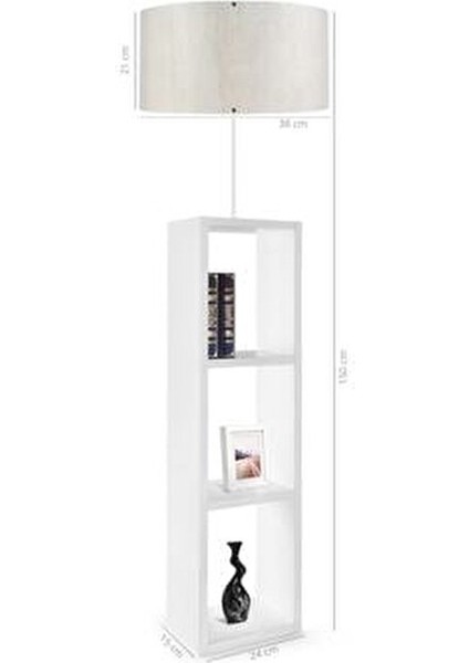 Dekoratif Raflı Lambader AYD-1732 modelleri