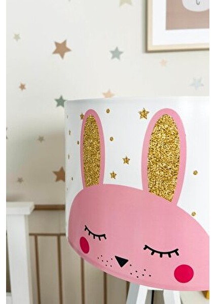 Gold Tavşan Çocuk Odası Lambader