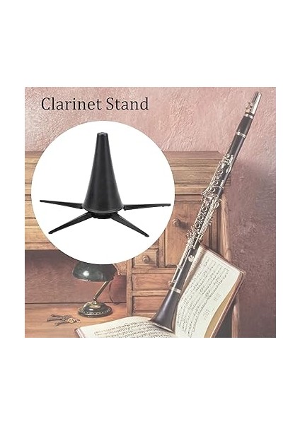 Katlanabilir Klarnet Standı, 5 Ayaklı Tutucu, Üfleme Enstrümanları Için Taşınabilir Tutucu, Klarnet ve Obua Tutucu ile Uyumlu, Müzik Aletleri Desteği fırsatları