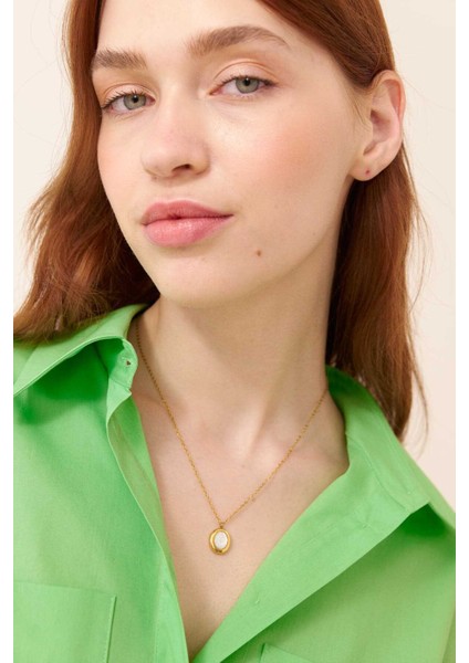 Sedef Taşlı Kolye Standart Renk K2486317_089 modelleri