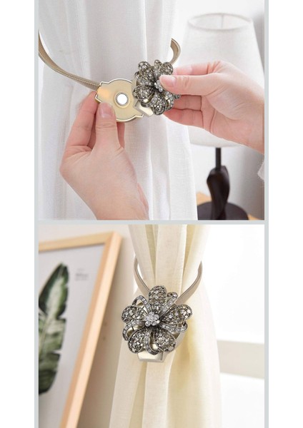 Majestik Dekoratif Mıknatıslı Perde Tutucu MG-403 Col-12 fırsatları