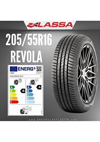Revola Yaz Lastiği 205/55R16 91V Türkiye Menşeli Yüksek Performanslı Lastik