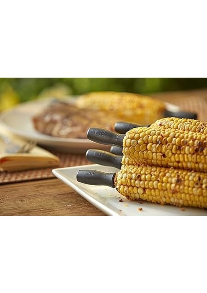 Mısır Tanesi Tutucu Seti (4 Adet) Saklama Kutusu Dahil, Güvenli ve Rahat Kullanım Için Başparmak Oluklu Naylon Tutacaklar - Siyah (6489) fırsatları