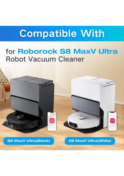 Roborock S8 Maxv Ultra Vakum Robot Mikrofiber Mendil Yeniden Kullanılabilir Aksesuarlar Doldurma Paketi (Yurt Dışından) modelleri