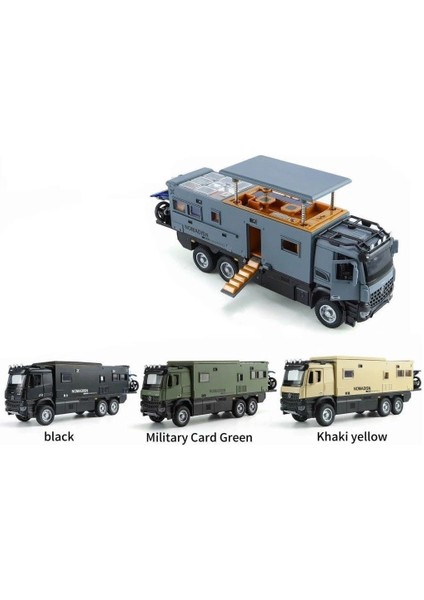 Vardem Işıklı Sesli Çek Bırak Kapıları Açılan Motorlu Otobüs Karavan 1/24 23X9 cm 4 Asorti fiyatları