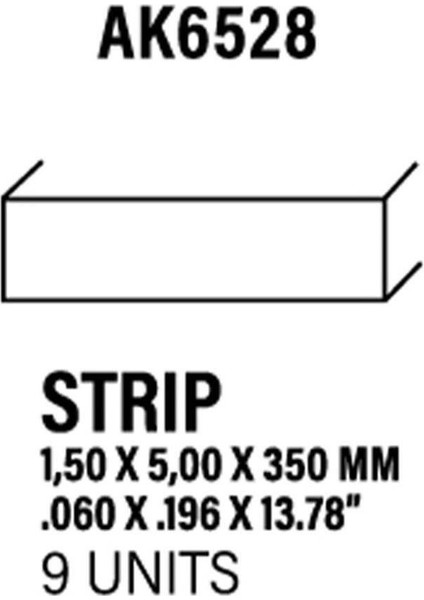 Ak 6528 1.50 x 5.00 x 350 Mm. Plastik Çubuk, 10 Adet modelleri