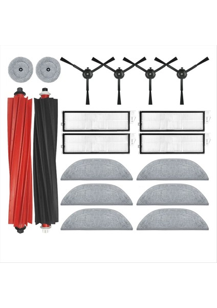 Roborock S8 Maxv Ultra Robot Vakum Yedek Parçalar Ana Yan Fırçalar Mop Bezleri Hepa Filtreleri Toz Çantaları (Yurt Dışından)