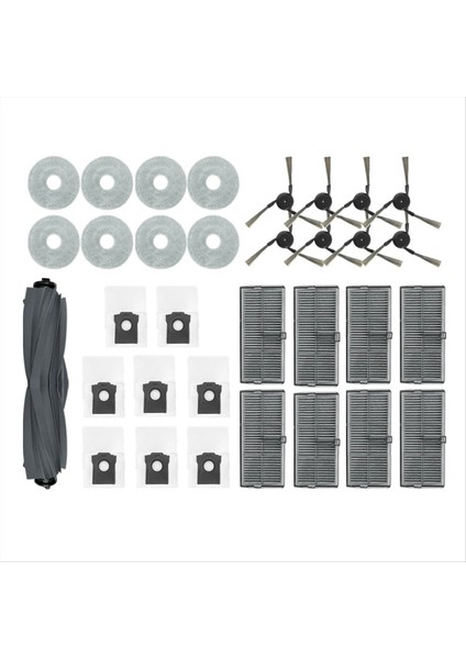 Dreame X40 Ultra / X40 Pro / S30 Pro Ultra Robot Vakum Parçaları Ana Yan Fırça Hepa Filtre Paspas Pedleri Toz Çanta (Yurt Dışından) modelleri