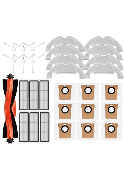 Xiaomi Robot Vakum Için X10 Yedek Parçalar Ana Yan Fırça Hepa Filtre Mop Bez Toz Torbası Yedek Aksesuarlar (Yurt Dışından)