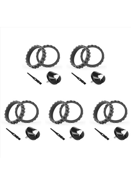 Irobot Roomba Için Uyumlu 5set Lastikleri 500 600 700 800 900 Serisi Vakum Front Caster Tekerlek Montajı (Yurt Dışından)