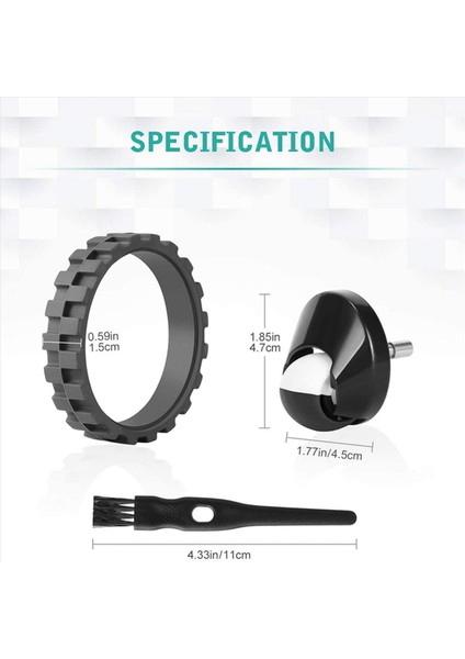 Irobot Roomba Için Uyumlu 5set Lastikleri 500 600 700 800 900 Serisi Vakum Front Caster Tekerlek Montajı (Yurt Dışından) fırsatları