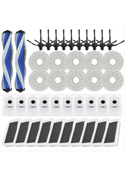 Ecovacs Için Deeboot X5 Omni / X5 Pro Yedek Parçalar Aksesuarlar Ana Yan Fırça Hepa Filtre Mop Bez Tuz Çantası (Yurt Dışından) indirimleri