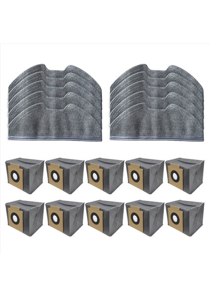 Eufy X8 Pro /X10 Pro Omni Robot Vakum Değiştirme Paspas Pedleri Toz Çantaları Yedek Parçalar Aksesuarları (Yurt Dışından)