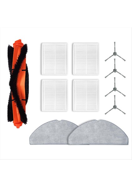 Robot Vakum Yedek Parçaları Lubuelu L20 Robot Vakum ve Mop Combo Fırça Rulo ve Mop Pad ve Filtre Kiti (Yurt Dışından)