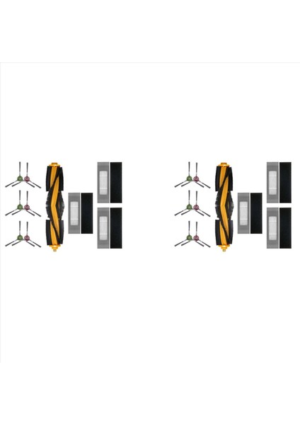 2set Ecovacs Deebot Ozmo T8 T8 T8 Aıvı Vakum Temizleyici Aksesuarları Silindir Fırça Filtre Kenar Fırça (Yurt Dışından)