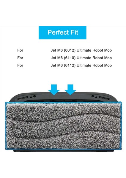 12X Irobot Braava Jet M6 Robot Vakum Temizleyici Aksesuarları Yeniden Kullanılabilir Islak Mendil (Yurt Dışından) fırsatları