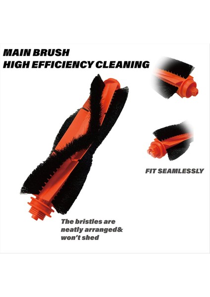 Robot Vakum Yedek Parçaları Lubuelu L20 Robot Vakum ve Mop Combo Fırça Rulo ve Mop Pad ve Filtre Kiti (Yurt Dışından) modelleri