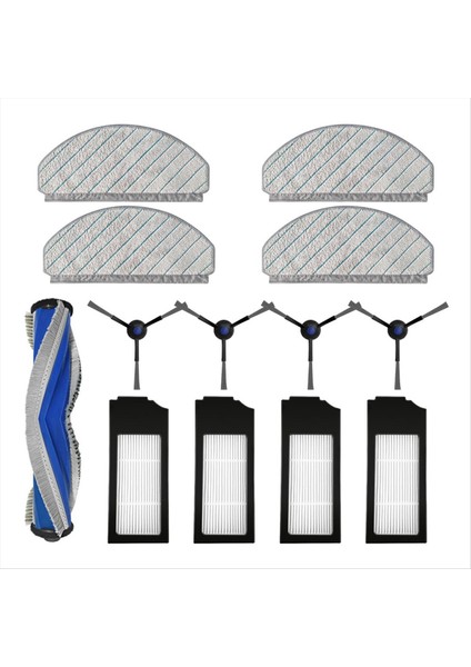 Yeedi C12 Pro Için Plus Yedek Parçalar Aksesuarları Ana Yan Fırça Hepa Filtre Mop Kumaş (Yurt Dışından)