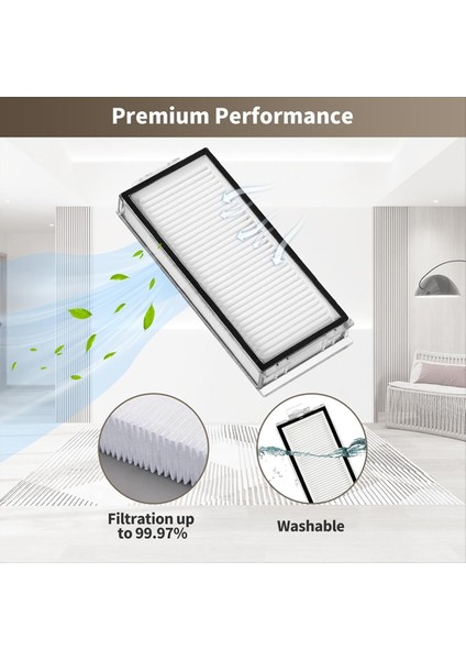 Roborock Için Uyumlu Yedek Parçalar Q8 Max/q8 Max +/q5 Pro/q5 Pro + Vakum Süpürge Silindir Fırçası Filtre Mop Pedleri (Yurt Dışından) indirimleri